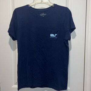 Girls Vineyard Vine Navy Tee